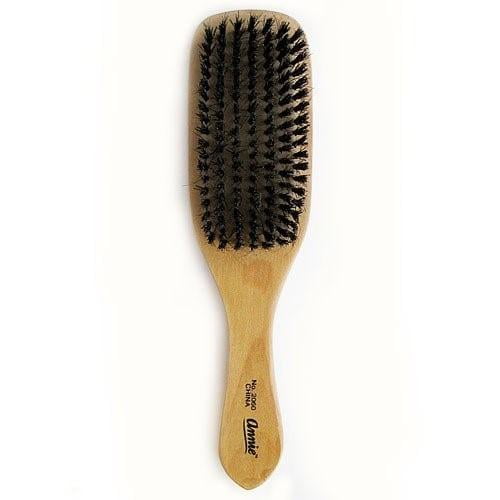 Annie Hard Wave Brush With Natural Boar Bristles Wooden