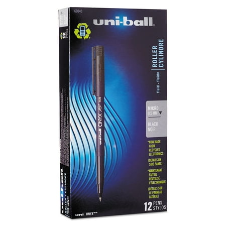 UPC 070530600407 product image for Uni-Ball  SAN60040  Onyx Rollerball Pens  12 / Dozen | upcitemdb.com