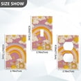 thumbnail image 7 of Yayeee Blank Wall Plate Cover 1-Gang 4.5"x2.7" Home Unused Decorative Outlet, Purple Retro Rainbow, 7 of 7