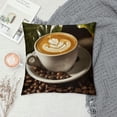 thumbnail image 2 of Chilfamy Coffee Beans Pillow Cases with Zipper Home Decor for Living Room Bedroom Bed Cushion High-Quality Throw Pillow Cover 1PC 20x20in, 2 of 5