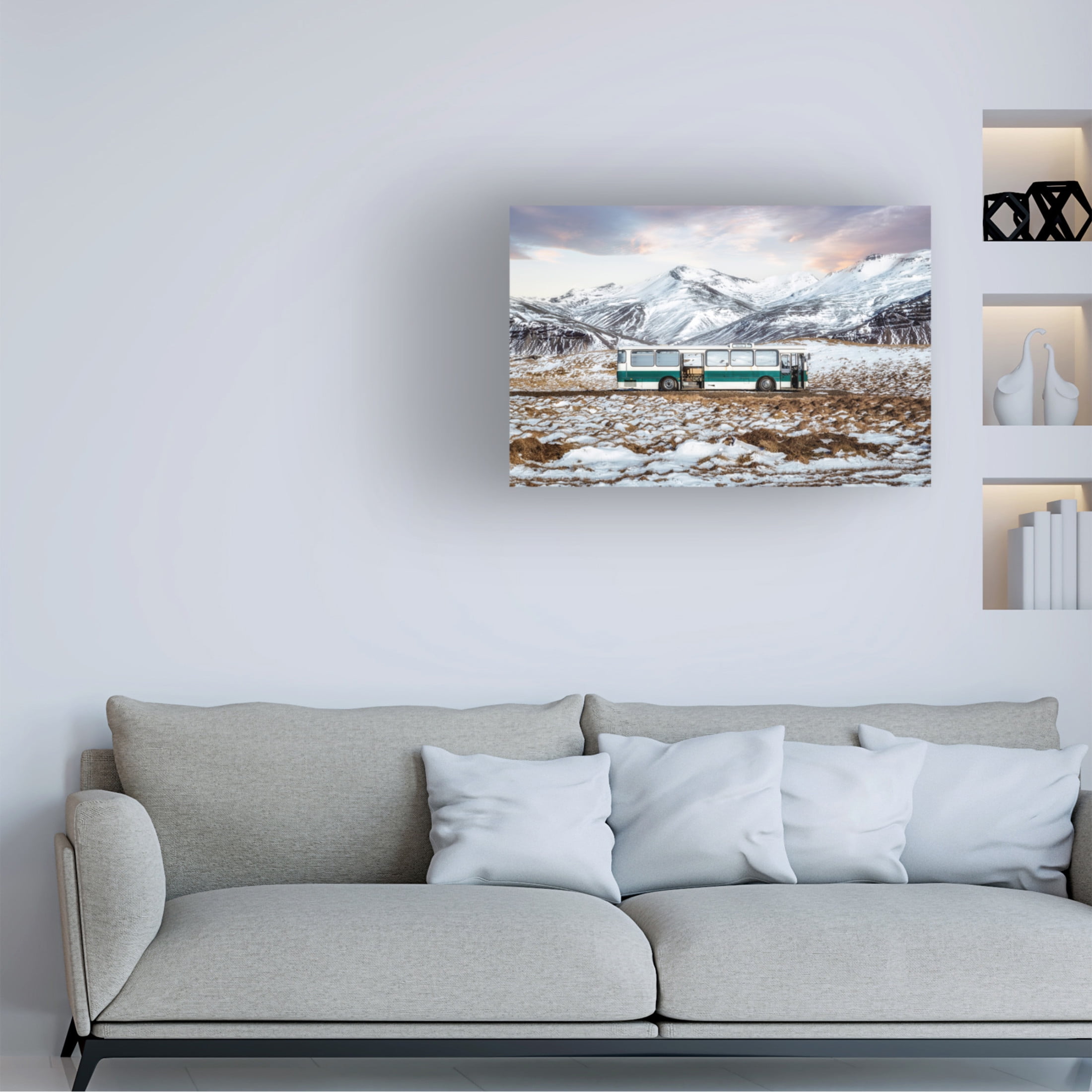 Canvas Wall Art - Paco Herrero 'Last Stop' Wall Art for Living Room, Bedroom, or Office Décor by Trademark Fine Art - 19 x 12 Inches