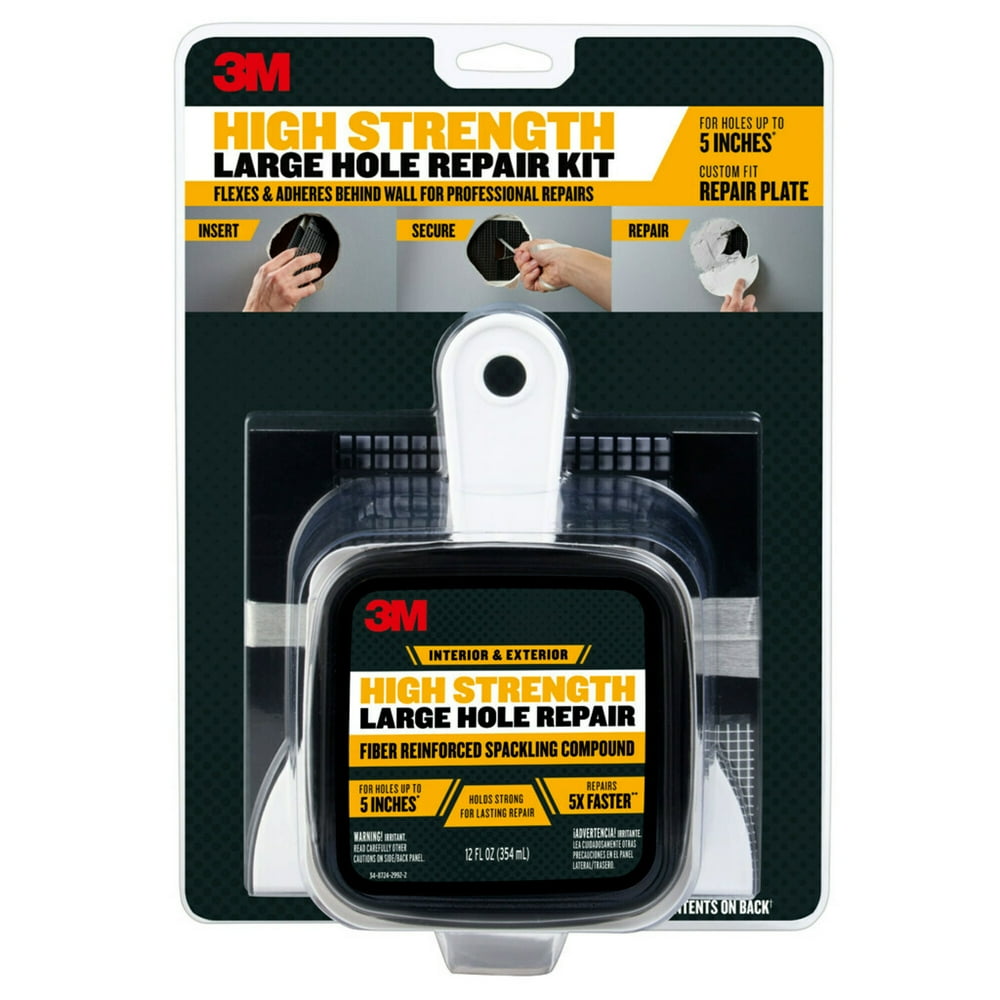 3M High Strength Large Hole Repair Kit, 12 fl oz