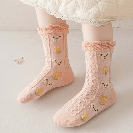 

Gubotare Baby Socks Boy Baby Non Slip Grip Ankle Socks with Non Skid Soles for Infants Toddlers Kids Boys Girls Pink 8-12 Years