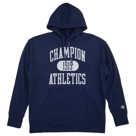 Champion Mens Navy Blue Moisture Wicking Pullover Hoodie Sweatshirt X-Large