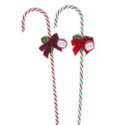 CANDY CANE TWIST 30.5 X 5/8IN W/BOW&HOLLY 2AST CHRISTMAS HT, Case Pack of 48