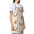 thumbnail image 4 of Disketp Squirrel And Leaves Kitchen Apron with adjustable Aprons for Women with Pockets Cooking Powder Pink Apron, 4 of 7