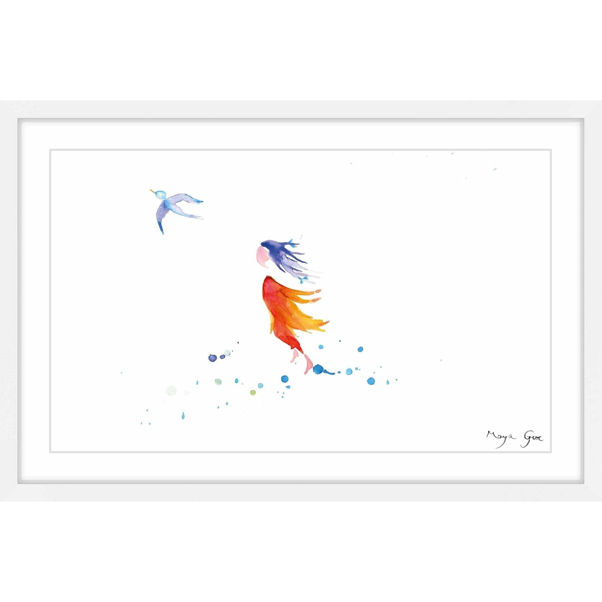 Marmont Hill "Free Girl" by Maya Gur Framed Painting Print
