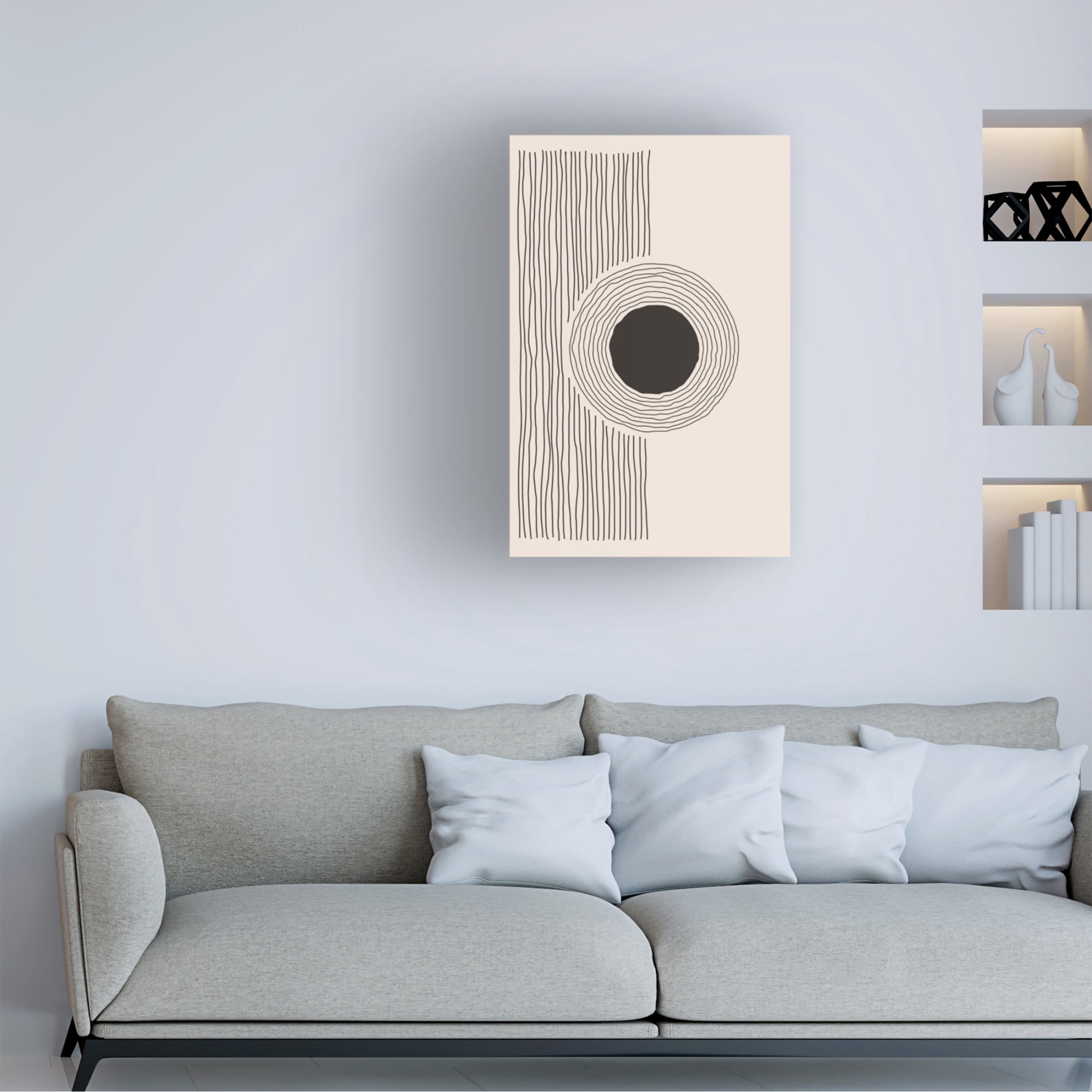 Trademark Fine Art jay stanley Minimal Circle Canvas Wall Art