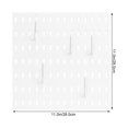 thumbnail image 2 of WHAMVOX 1 Set of Pegboard Storage Rack Plastic White Space Saving for Organizing Tools in Garage, 2 of 7