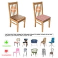 thumbnail image 5 of Pink Butterfly Pattern Seat Covers for Dining Room Chairs Set Of 4,Stretch Printed Washable Chair Seat Cover with Elastic Ties and Button,Removable Waterproof Couch Cushion Covers, 5 of 6