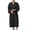 Navy, variant on Men’s Lightweight Seersucker Bathrobe Cotton Classic Casual Nightwear with Pockets