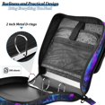 thumbnail image 4 of FORMRS Zipper Binder with Shoulder Strap 2-inch Ring 500 Sheet Capacity File Bag, Night Mushrooms Pattern, 4 of 5