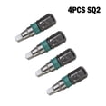 thumbnail image 1 of 4 Pcs SQ2 25mm Screwdriver Bits Magnetic Square Head 6.35mm Hex Shank, 1 of 9