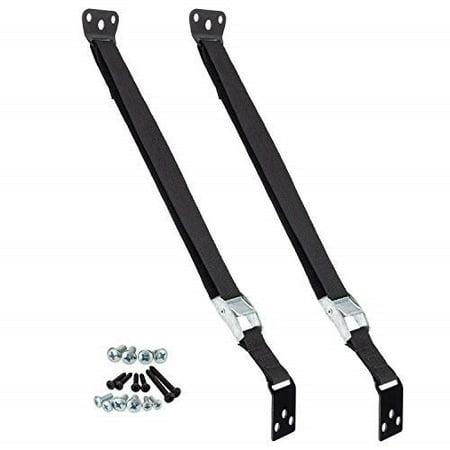 Anti-Tip Furniture and Flat Screen TV Safety Strap | Best Anchors for Furniture and TVs | Heavy-Duty Webbing | Metal Buckle | No Plastic Parts | (2 Pack,