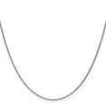 thumbnail image 2 of 10K White Gold Cable Chain Styles Necklace WG 1 mm Round Open Link 18 inch, 2 of 4