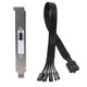 thumbnail image 1 of Interruptor de Alimentación Externo de la Placa Base, Botón de Reinicio del LED del Disco Duro, Cable de Extensión de Alimentación para Chasis de PC, Deflector PCI., 1 of 6