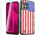 thumbnail image 5 of For REVVL 7 Pro 5G Tough Strong MetKase Hybrid (Magnet Mount Friendly) + Tempered Glass Case Cover - USA, 5 of 6