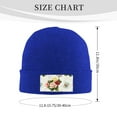 thumbnail image 3 of Junzan Vintage Bike Flower Butterfly Mens Winter Hats Thick Knit Cuff Beanie Cap Beanie Hat, 3 of 7