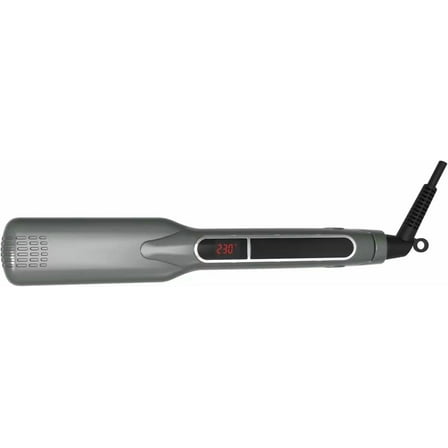 Professional 2 in 1 Digital Titanium Plate Flat Iron Fast Heating Curling Hair Straightener (1.5 inch)