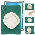 thumbnail image 2 of For Samsung Galaxy Tab S10 FE+ 13.1 inch SM-X620/X626 Case, 360 Rotatable Handle Stand, Shoulder Strap, Drop-Proof Design, Emerald Green, 2 of 7