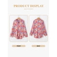 thumbnail image 4 of Blusa Eytino para mujer, talla grande, cuello en V, manga larga, 4 of 6