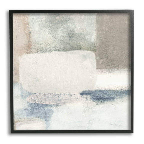 Stupell Industries Modern Rectangular Shapes Arrangement Painting Black Framed Art Print Wall Art, Design by Carol Robinson