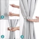 thumbnail image 5 of Sujetador de cortina magnético de 15 pulgadas, hebilla decorativa para cortinas, clips sujetadores tono plateado, 2 paquetes, 5 of 7