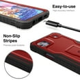 thumbnail image 4 of ExoGuard For LG K92 5G Case, Phone Case with Screen Protector and Kickstand (Red), 4 of 7