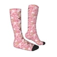 thumbnail image 3 of Daiia Sports Socks Rose Flowers Printed Novelty Crew Socks for Men Women Knee High Socks Cotton Socks Soft & Breathable Support Unisex Socks, 3 of 9