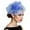 Blue, variant on Heardband Feather Fascinator Headband Elegant Mesh Party Hat Accessory Ideal for Formal Events and Celebrations Yellow One Size