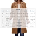 thumbnail image 3 of PBFRDSJ Warm Single Breasted Peacoat Jacket Notched Lapel Collar Long Sleeve Heavyweight Peacoat for Street Office Business, 3 of 9
