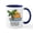 White/Navy Inside, variant on CafePress - California Encinitas Mugs - 11 oz Ceramic Mug - Novelty Coffee Tea Cup