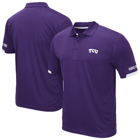 Men's Colosseum Purple TCU Horned Frogs Santry Polo