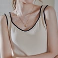 thumbnail image 4 of mfyjkho Camisetas Sin Mangas Para Gimnasio Para Mujer, Camisola De Punto Con Cuello En V En Contraste Para Mujer Vestidos Maxi Para Mujer M, 4 of 8