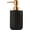 Black, variant on Ceramic Soap Dispenser: 300ml Hand Soap Dispenser Bathroom Shower Dispenser Bottle for Soap, Lotion, Shampoo & Conditioner, Kitchen Hotel Countertop Accessories (Pink)