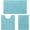 Blue-aqua Blue-17"x24"+20"x32"+U Shape 20"x24", variant on Bath Rugs Blue-atlantic Blue, 17"x24"+20"x32"+U Shape 20"x24"