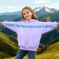 thumbnail image 2 of I Love You This Much Hoodies for Girls Boys Long Sleeve Pullover Hoodie Sweatshirt Creative Hug Design Oversized Size 13-14 Years Boys Clothes, 2 of 5