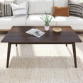 thumbnail image 4 of Plank+Beam Solid Wood 48" Mid Century Modern Coffee Tables for Living Room, Walnut, 4 of 8