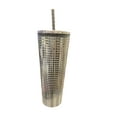 thumbnail image 3 of Starbucks Venti Tumbler 24 oz Silver Mirror Grid, 3 of 3