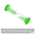 thumbnail image 3 of Uxcell 3 Minute Sand Timer, 10pack Small Sandy Clock, Count Down Sand Glass Green, 3 of 5