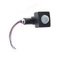 thumbnail image 1 of Sensor de movimiento IP65, CA 85-265 V, interruptor PIR ajustable, luz LED ultrafina, detector de movimiento PIR para exteriores, 10 mm, color negro, 1 of 8