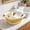 Yellow, variant on WLAGOOD Foldable Wash Basin,11.8x12.6x0.8in Portable Collapsible Sink,Wear Resistant Multipurpose Basin for Household,Travel and Outdoor Activities