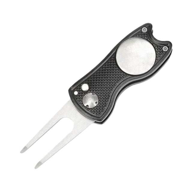 Portátil Golf Tool Marcador de bolas Pitchmark Groove Cleaner Accesorio Negro Sunnimix Golf Divot