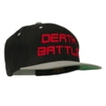 thumbnail image 5 of Halloween Death Battle Embroidered Snapback Cap - Black Silver OSFM, 5 of 5