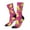 2 Black-2, variant on Pink Green Avocado Print Adult Socks for Men & Women,Calf Socks, Ankle Socks,Boots Socks,Breathable Casual Sock,Unisex Crew Socks