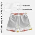thumbnail image 3 of FORMRS Boys Swim Trunks Quick Dry Mesh Liner Boardshorts Sizes XS-XL, Floral Orange, 3 of 7