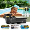 thumbnail image 4 of Bomba de piscina VEVOR 2.0HP 115V 1500W, bombas de velocidad única para piscina sobre el suelo, potentes bombas de piscina autocebantes con cesta coladora, 5400 GPH máx. Flujo, Certificación ETL, 4 of 5