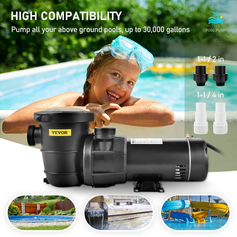 BLACK+DECKER Above Ground Variable Speed Swimming Pool Pump, 1 HP