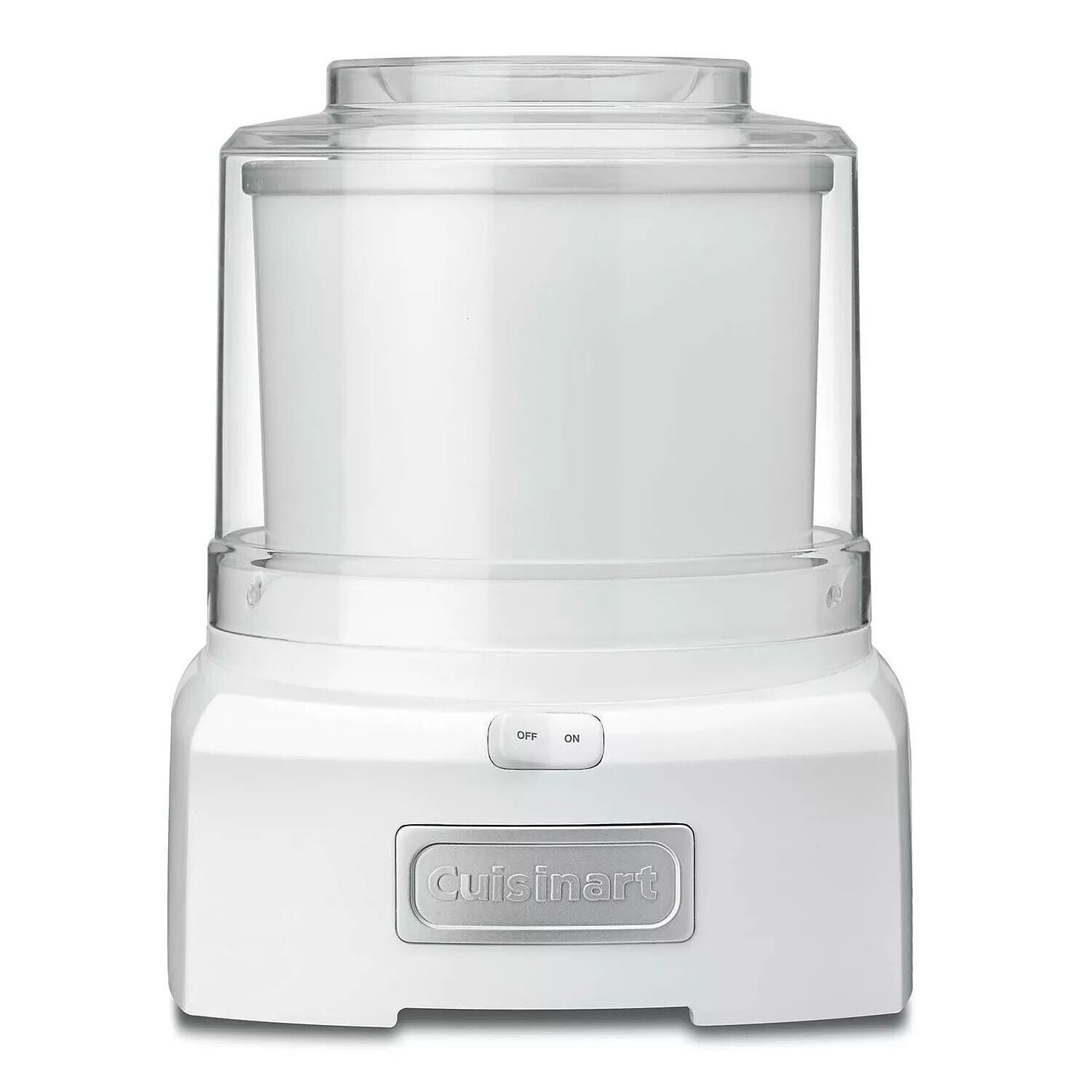 Ice Cream Maker Machine, 1.5 Quart Sorbet, Frozen Yogurt Maker, White