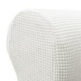 thumbnail image 4 of 2 uds funda de sofá fundas de sillón protectoras elásticas para muebles para Blanco Zulema Fundas Sillones, 4 of 7
